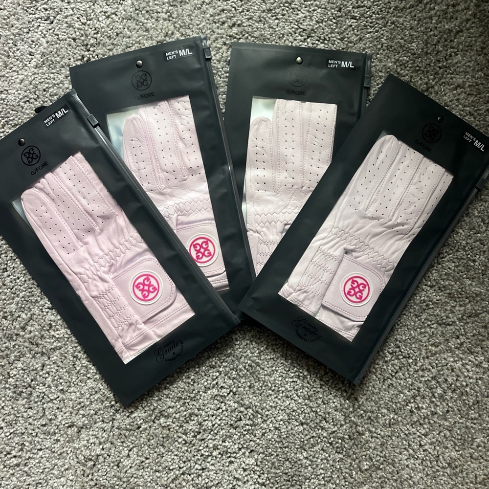 Men’s G/FORE Pink Golf Gloves